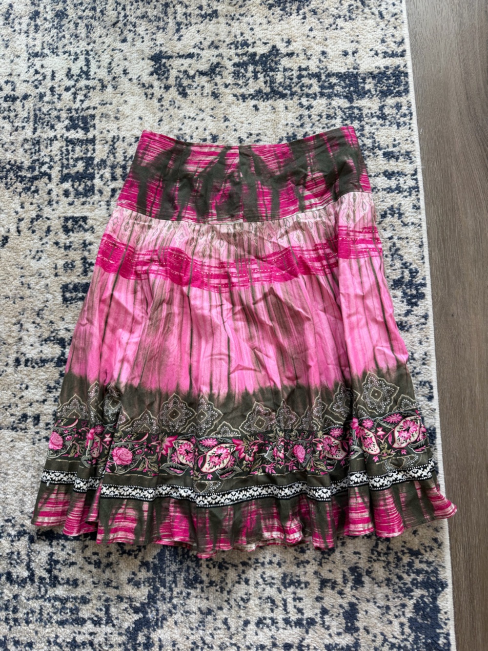 Women’s Pink Floral Maxi Skirt
